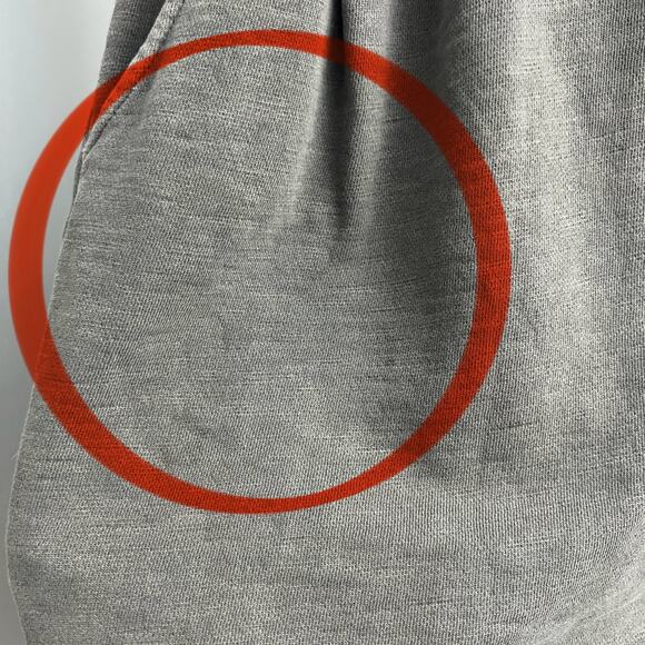 GAP MEDIUM Gray Sweater Dress Long Sleeve Lagenlook with Pockets Distressed Fade - Picture 9 of 11